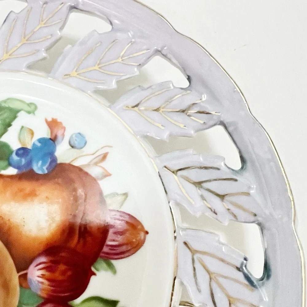 VTG Royal Halsey 1950's Reticulated Plate 8